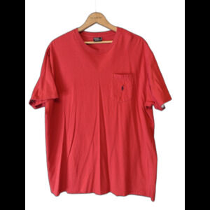 Vintage Ralph Lauren Polo pocket T-shirt Northern Mariana Islands red large 90s